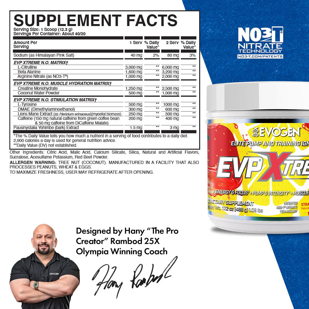 EVP Xtreme N.O. Pre-Workout