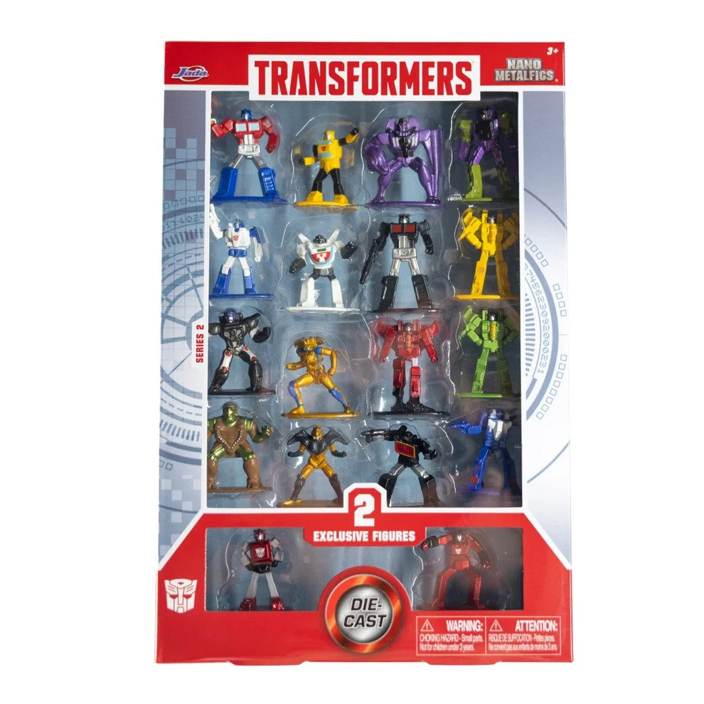 Set coleccionable figuras Transformers Nano Metalfigs