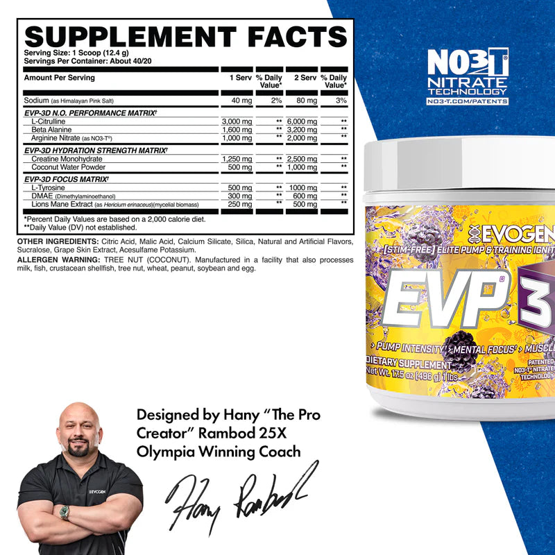 EVP 3D Sin Estimulantes