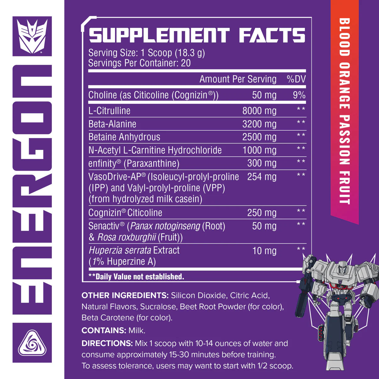 Transformers® Energon Pre-workout