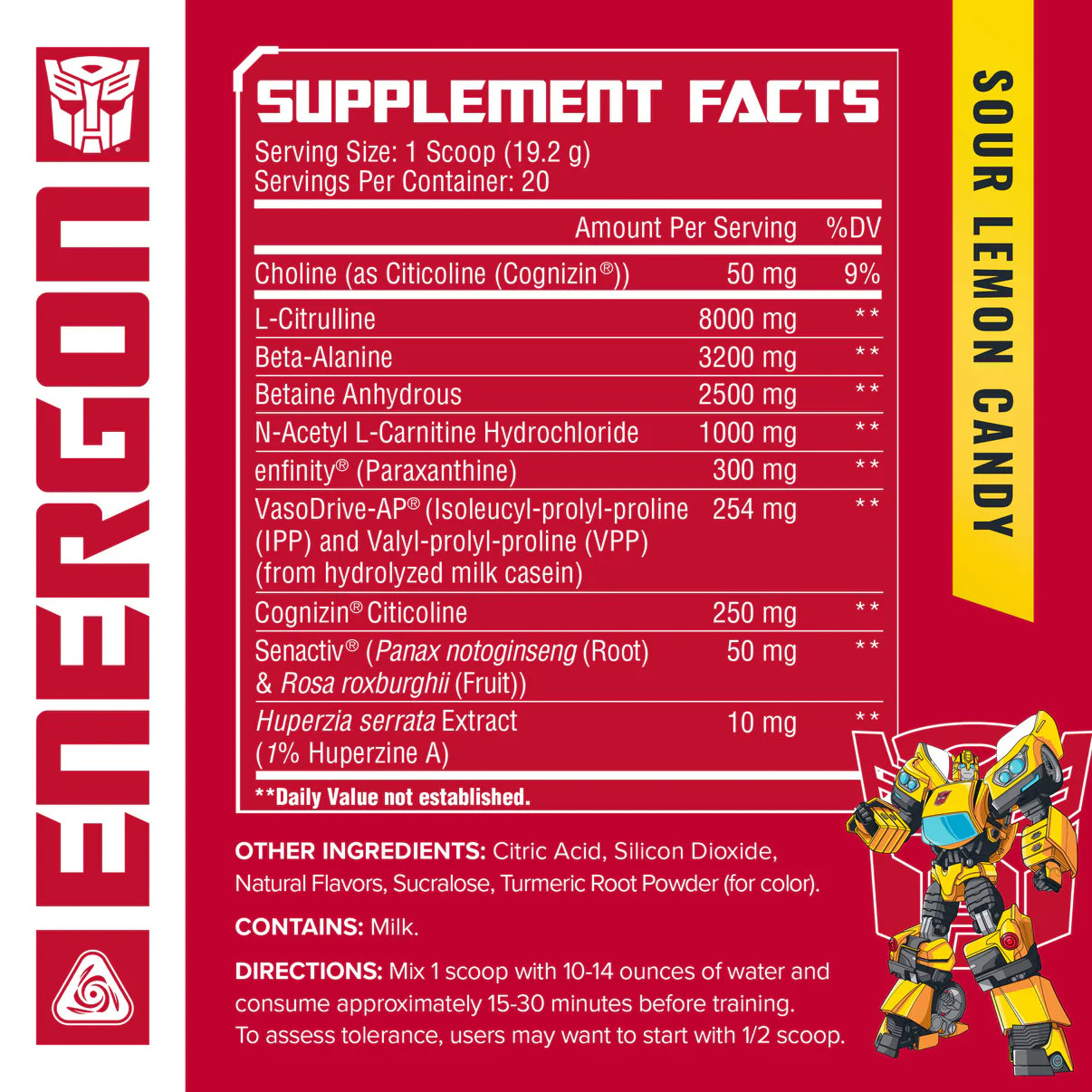 Transformers® Energon Pre-workout