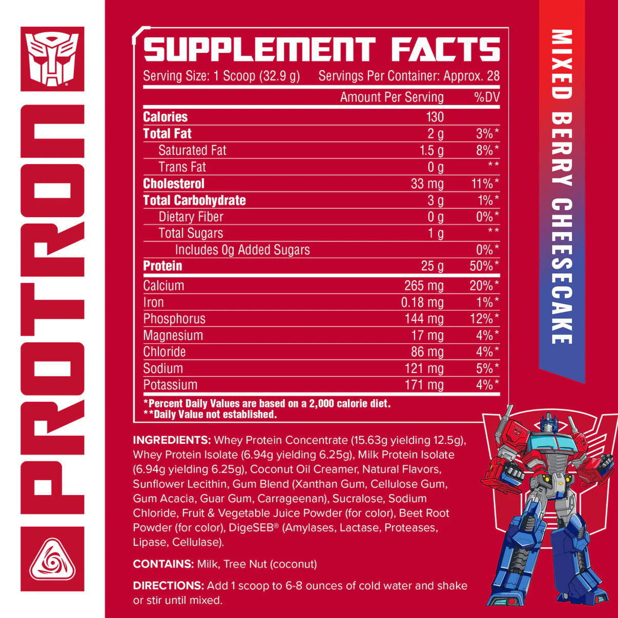 Transformers® Protron (Whey Blend) 2lb 28 servidas