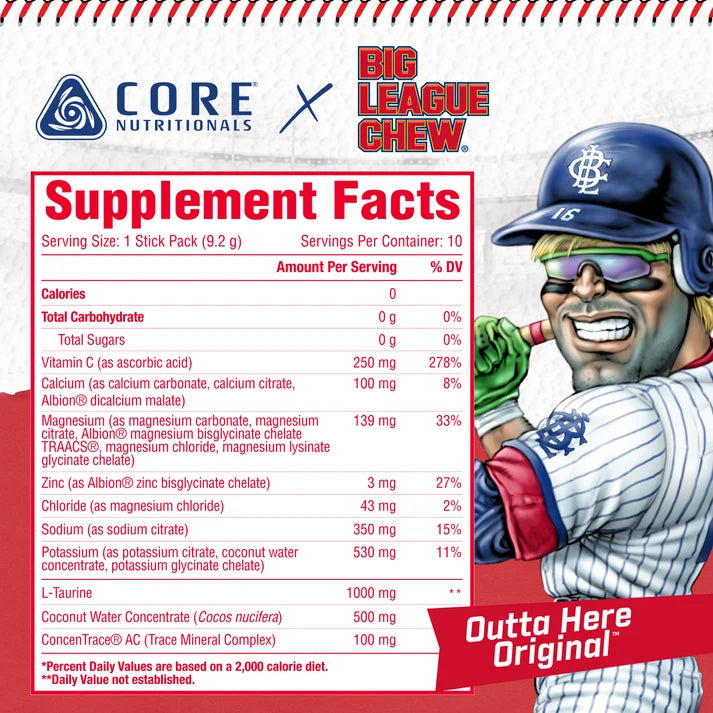 Hydrate x Big League Chew - Hidratante en sticks